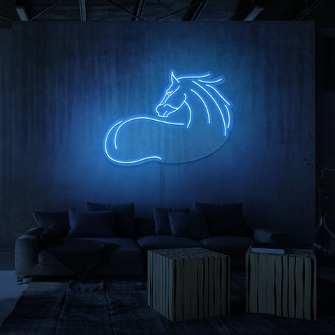 "HEST" NEON SKILT