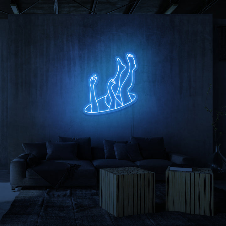"DEEP SPACE" NEON SKILT