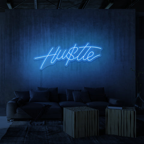 "HU$TLE" NEON SKILT