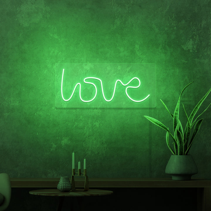 "LOVE" MINI NEON SKILT