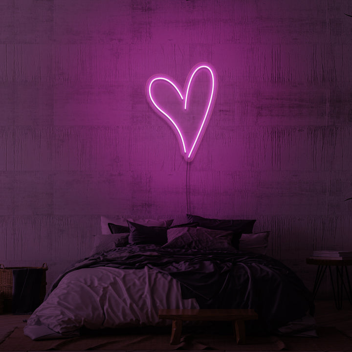 "HJERTET" NEON SKILT