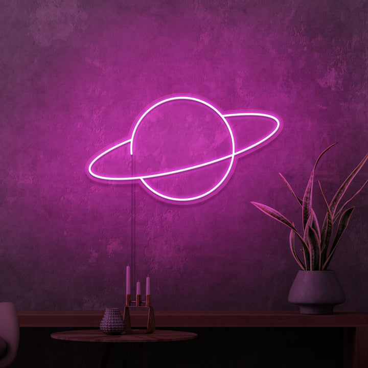 "SATURN" MINI NEON SKILT