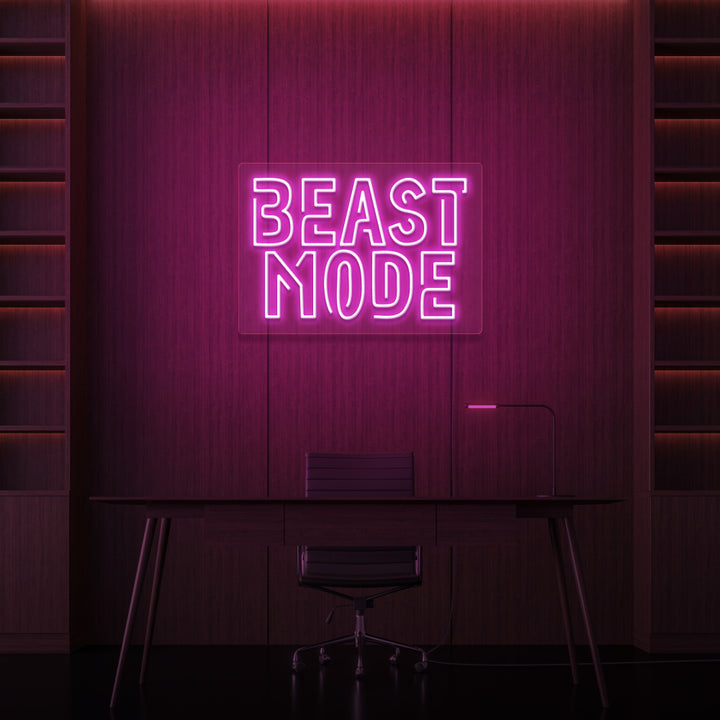 "BEAST MODE" NEON SKILT