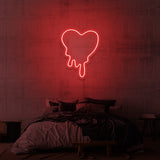 "MELTING HEART" NEON SKILT