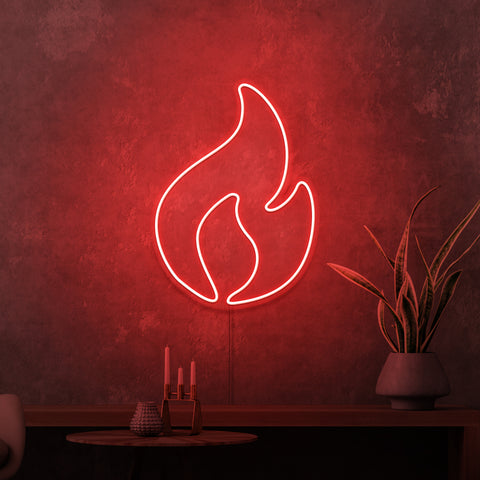 "FIRE" MINI NEON SKILT