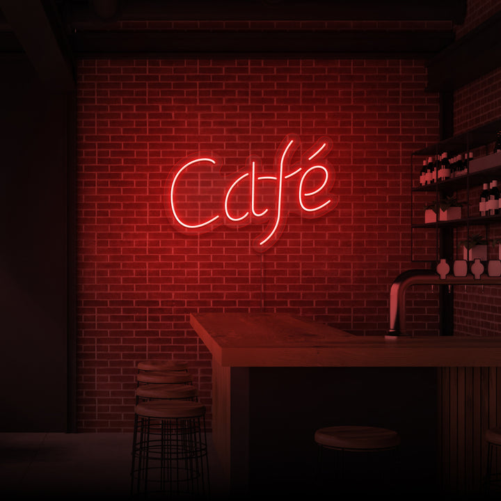 "CAFE" NEON SKILT