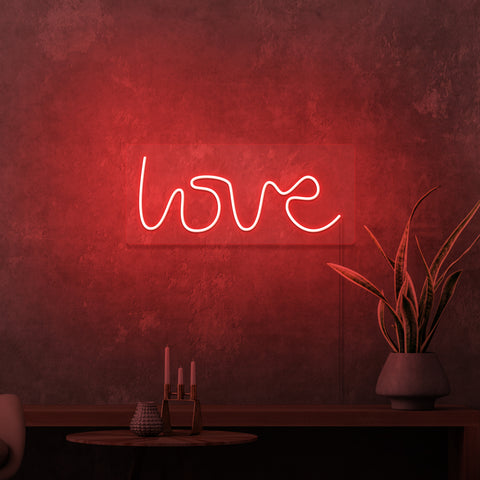 "LOVE" MINI NEON SKILT