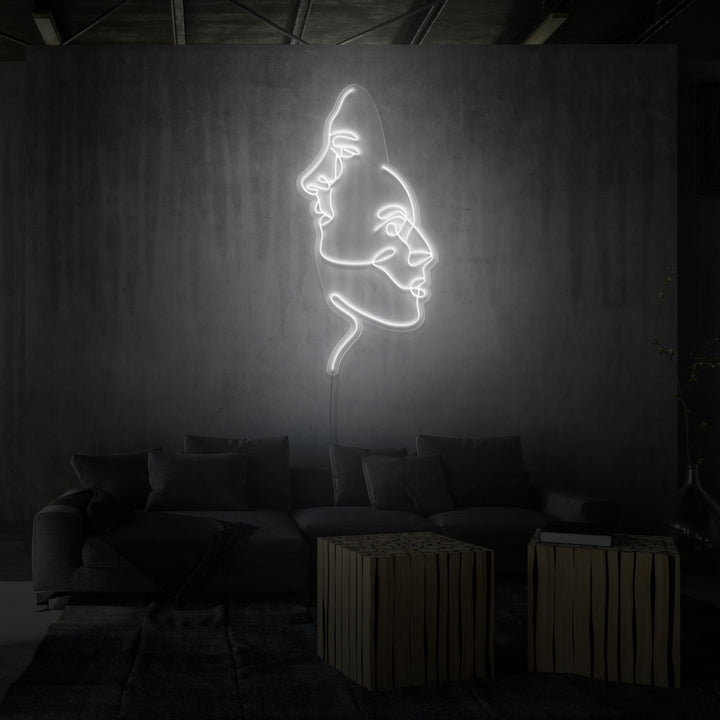 "TWOFACE" NEON SKILT