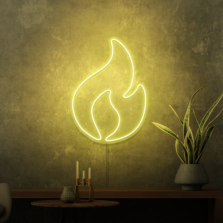 "FIRE" MINI NEON SKILT